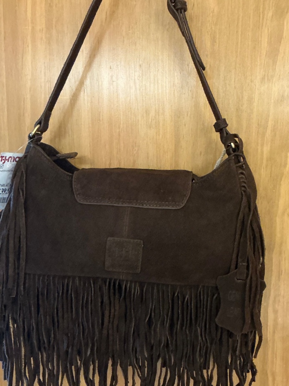 Rare Haute Hippie Suede Shoulder Bag in Dk Brown - Picture 6 of 6